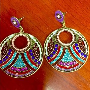 Oversized Tribal Earrings